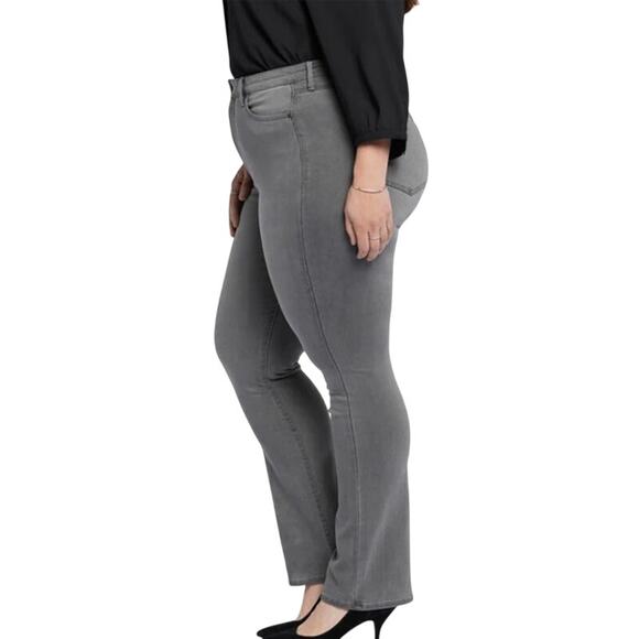 NYDJ Women's Plus Size High Rise Sure Stretch Jeans in Billi Parade Gray Wash - Picture 2 of 3